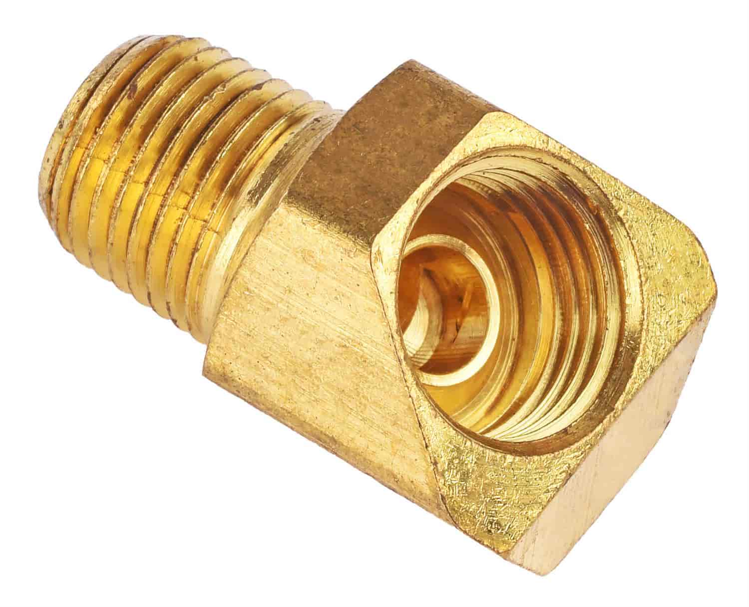 Brass 45 Degree Fitting 1/8 in. NPT x 7/16 in. -24 Inverted Flare Female