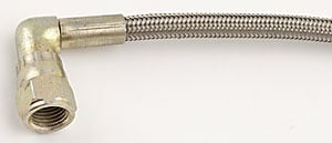 Pre-Assembled Brake Hose -3AN Straight to 90 degree