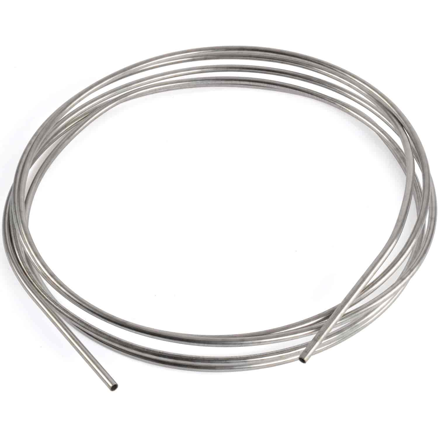JEGS Stainless Steel Fuel Line Coil, 5/16 in. O.D. x .028 in. Wall Tubing  [20 ft. Coil]