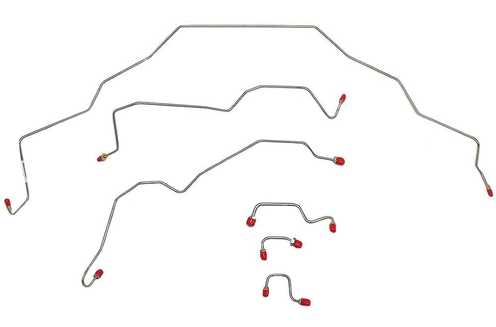 Front Brake Line Kit for 1995-1997 Dodge Ram 1500, 2500, 3500 2WD Trucks w/RWABS, Two-Block LH [Stainless]