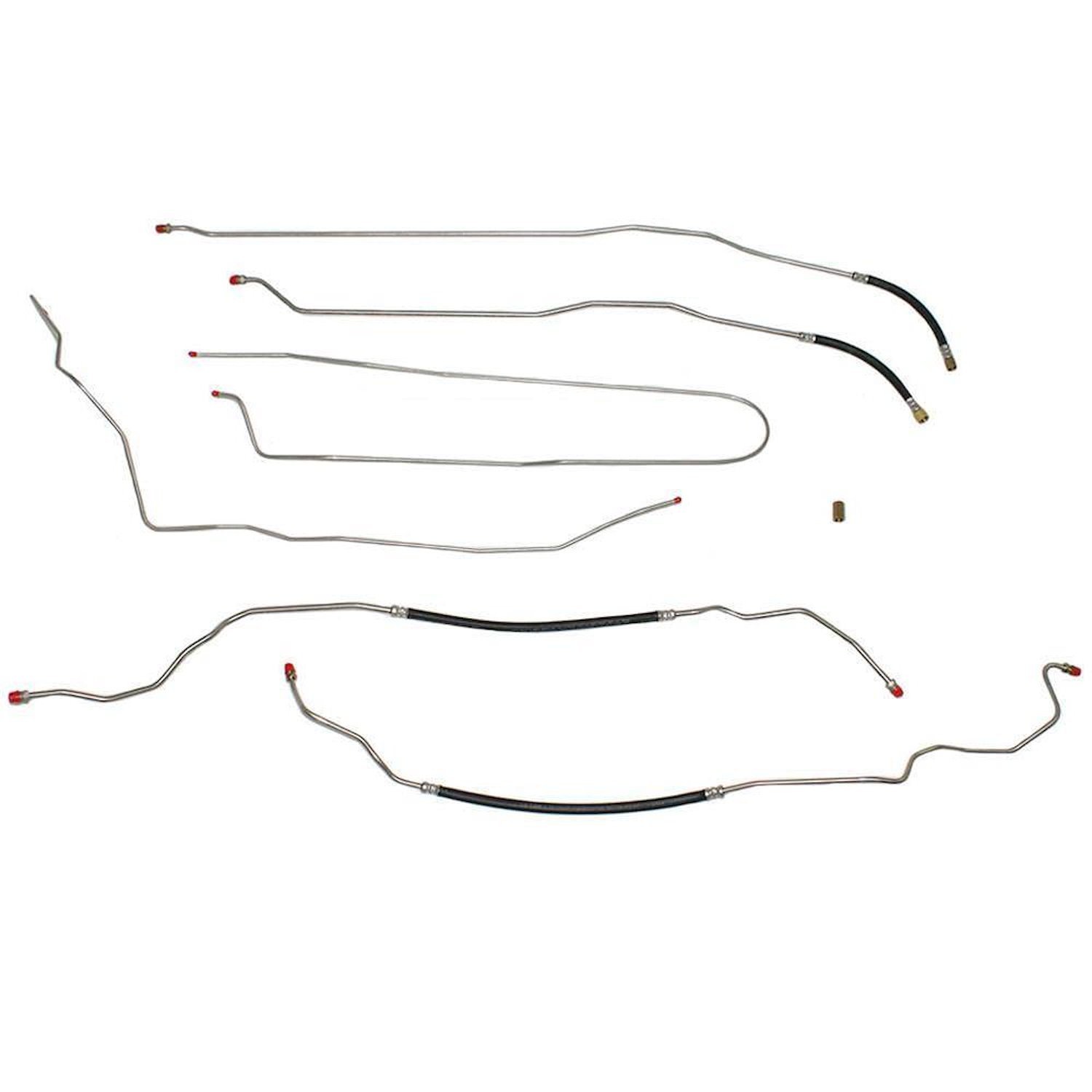 Complete Fuel Line Kit for 1998-2000 Chevy S10, GMC Sonoma [Stainless Steel]