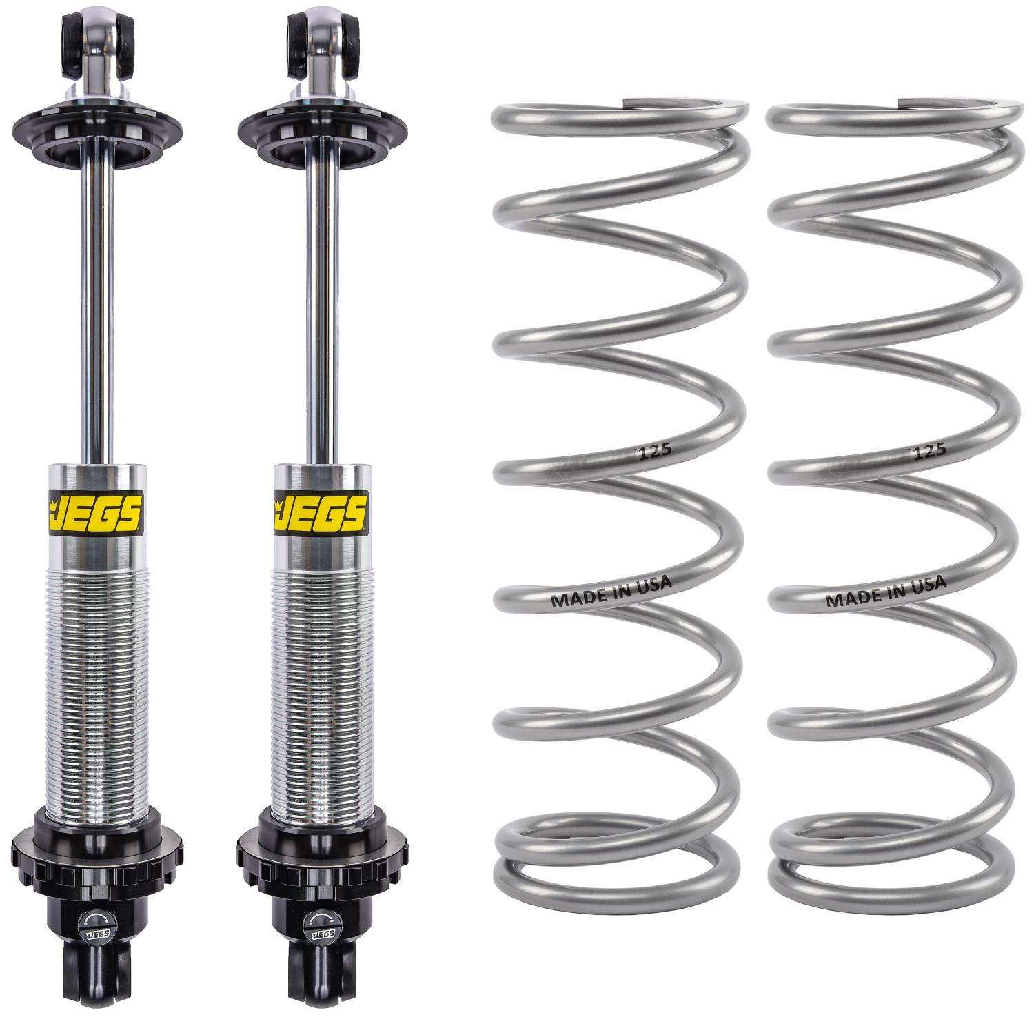 Single-Adjustable Coil-Over Shocks with Coil-Over Springs Kit [10 in. 125 lb./in.]