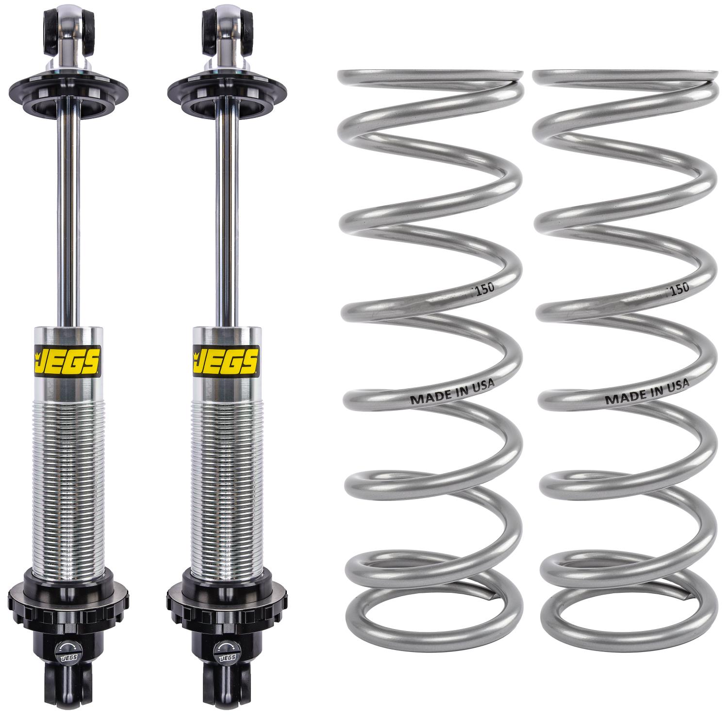 Single-Adjustable Coil-Over Shocks with Coil-Over Springs Kit [10 in. 150 lb./in.]