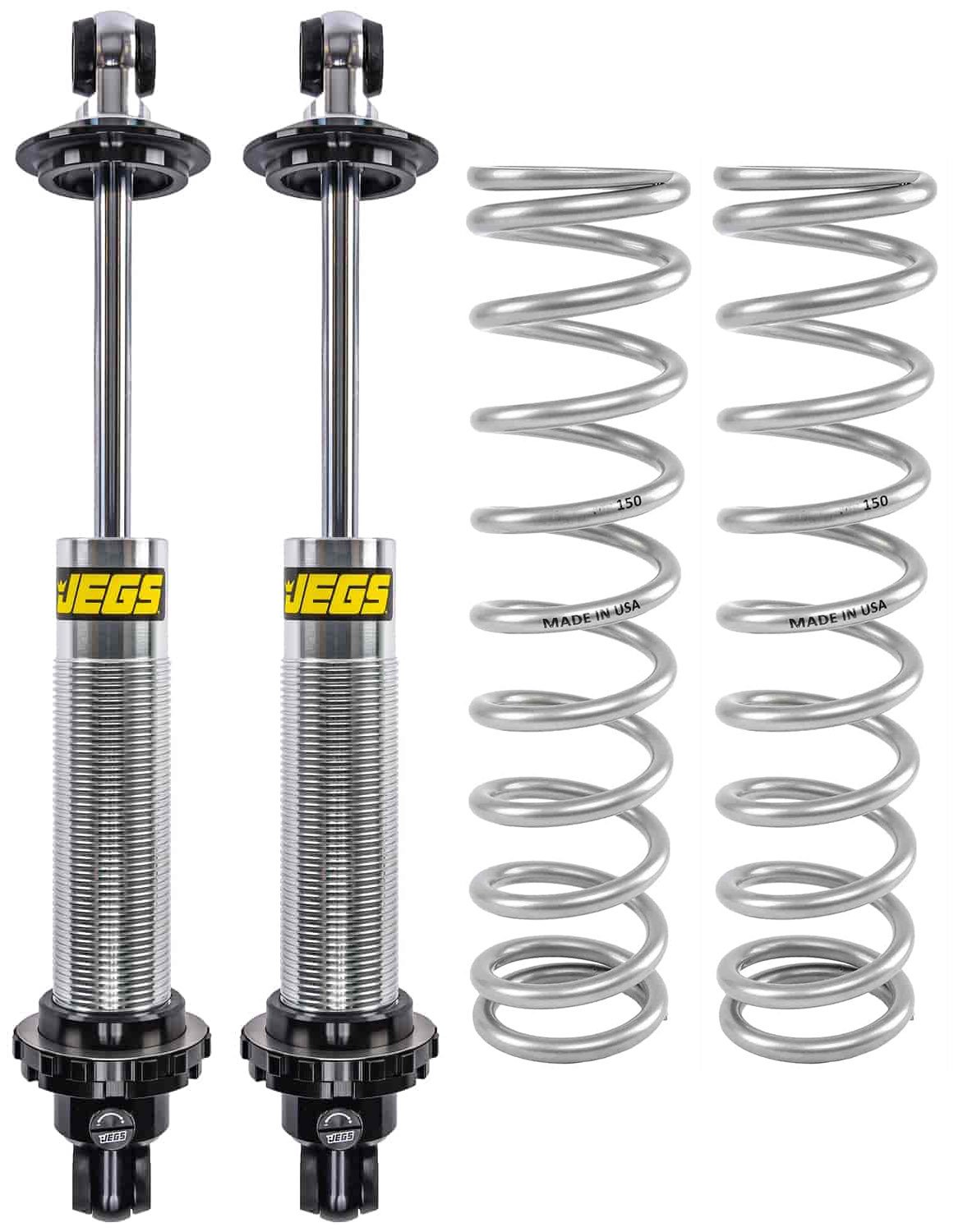 Single Adjustable Coil-Over Shocks and Coil-Over Springs Kit [14 in., 150 lbs./in. Springs]