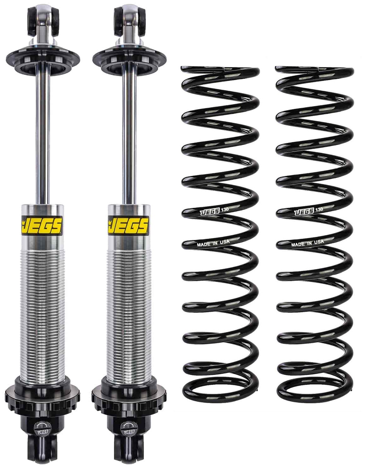 Single Adjustable Coil-Over Shocks and Coil-Over Springs Kit [14 in., 130 lbs./in. Springs]