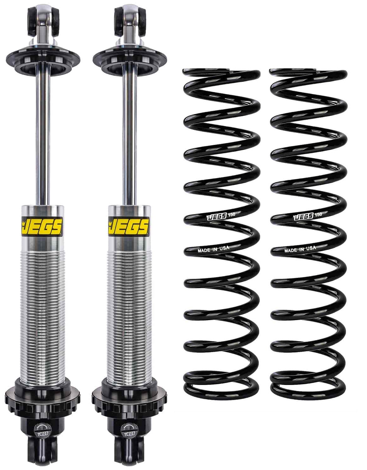 Single Adjustable Coil-Over Shocks and Coil-Over Springs Kit [14 in., 150 lbs./in. Springs]