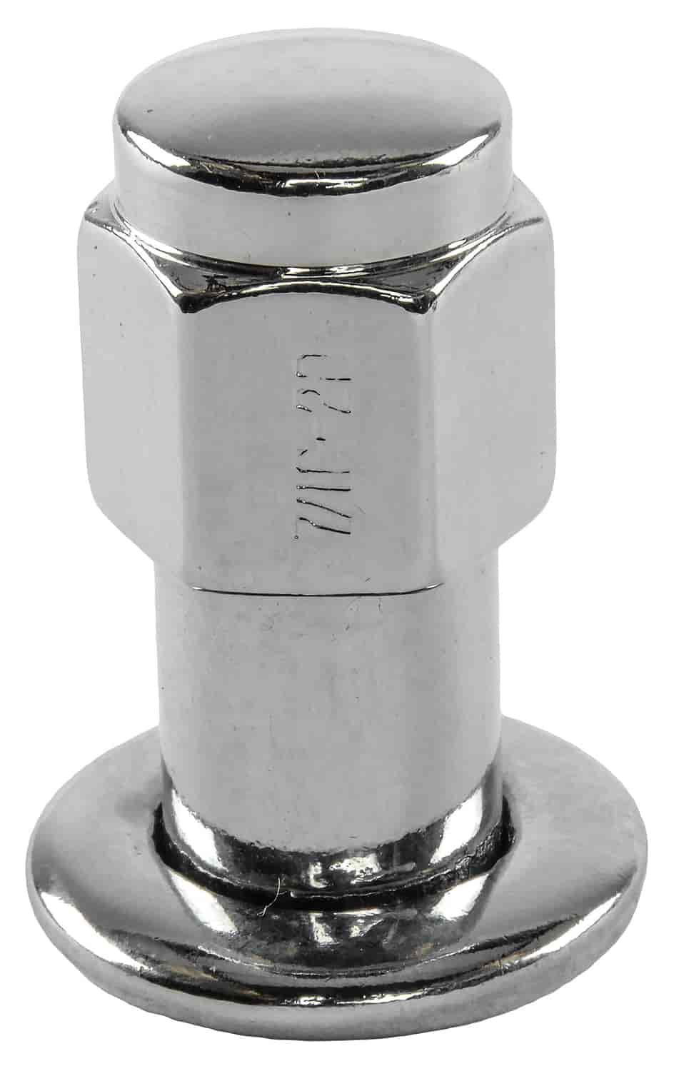 Standard Mag Lug Nuts, Closed-End with Round Washers [7/16 in.-20 RH, .850 in. Shank, Chrome]