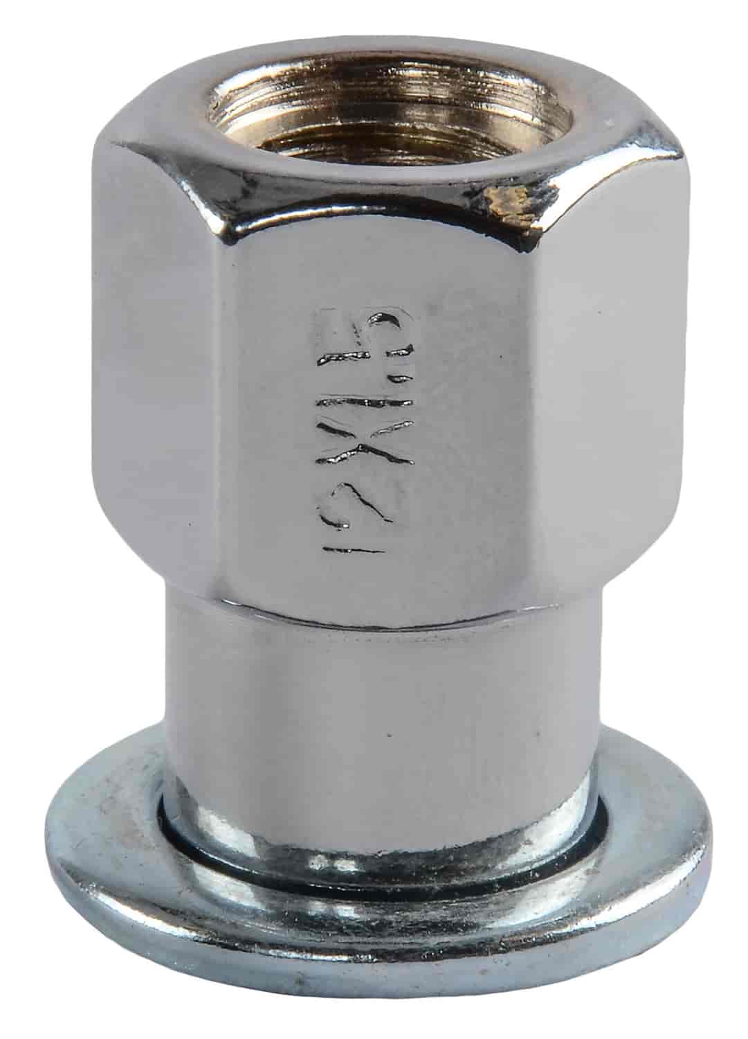 Mag Lug Nuts, Medium Open-End [12mm x 1.5 RH, Chrome]