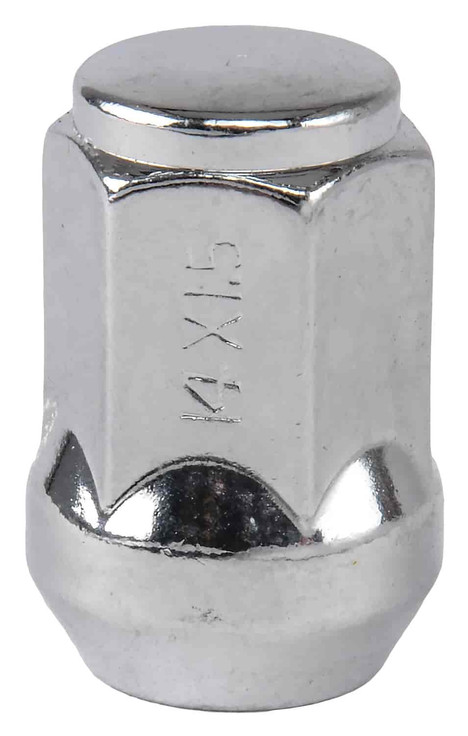 Bulge Acorn Lug Nuts, Short Closed-End [14mm x 1.5 RH, Chrome]