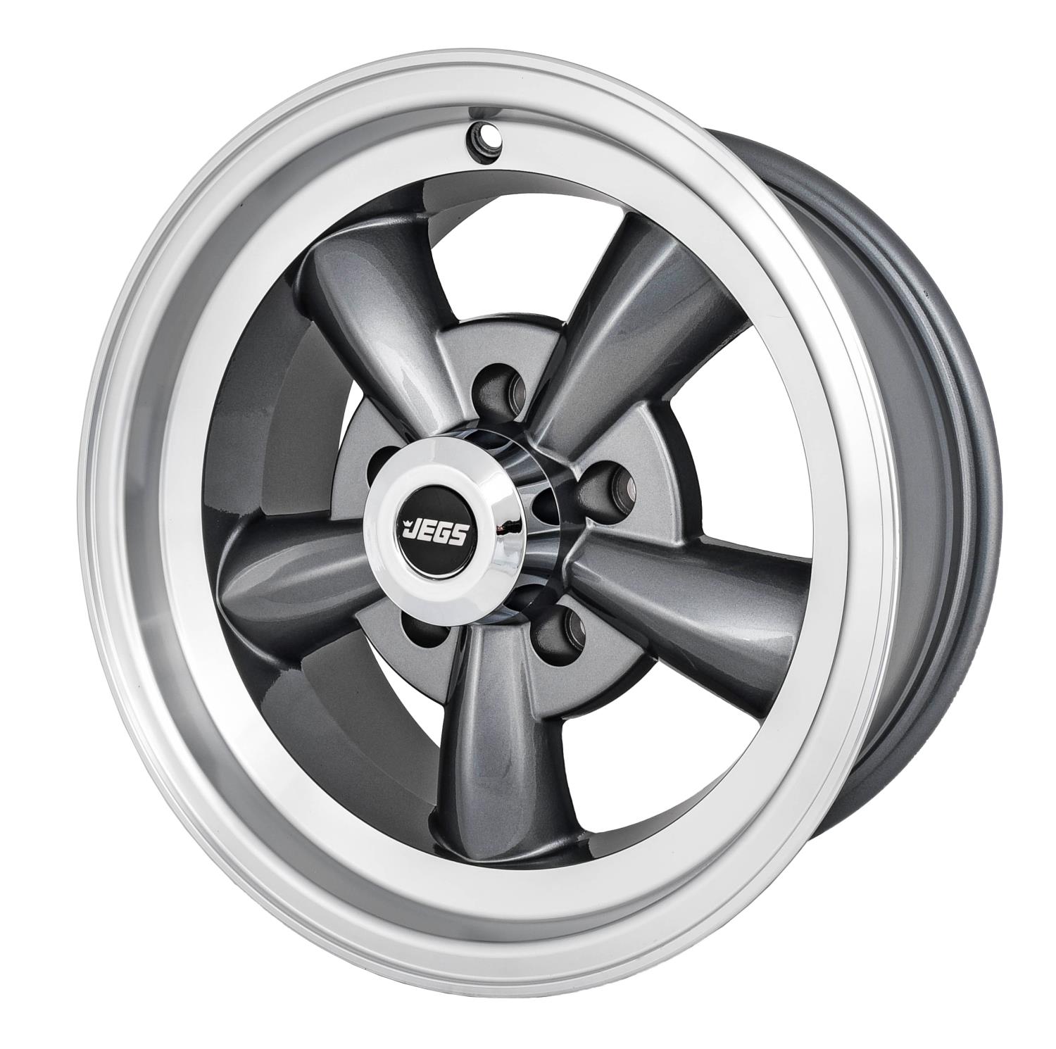 Sport Torque Wheel [Size: 15" x 7"] Polished Lip with Grey Spokes