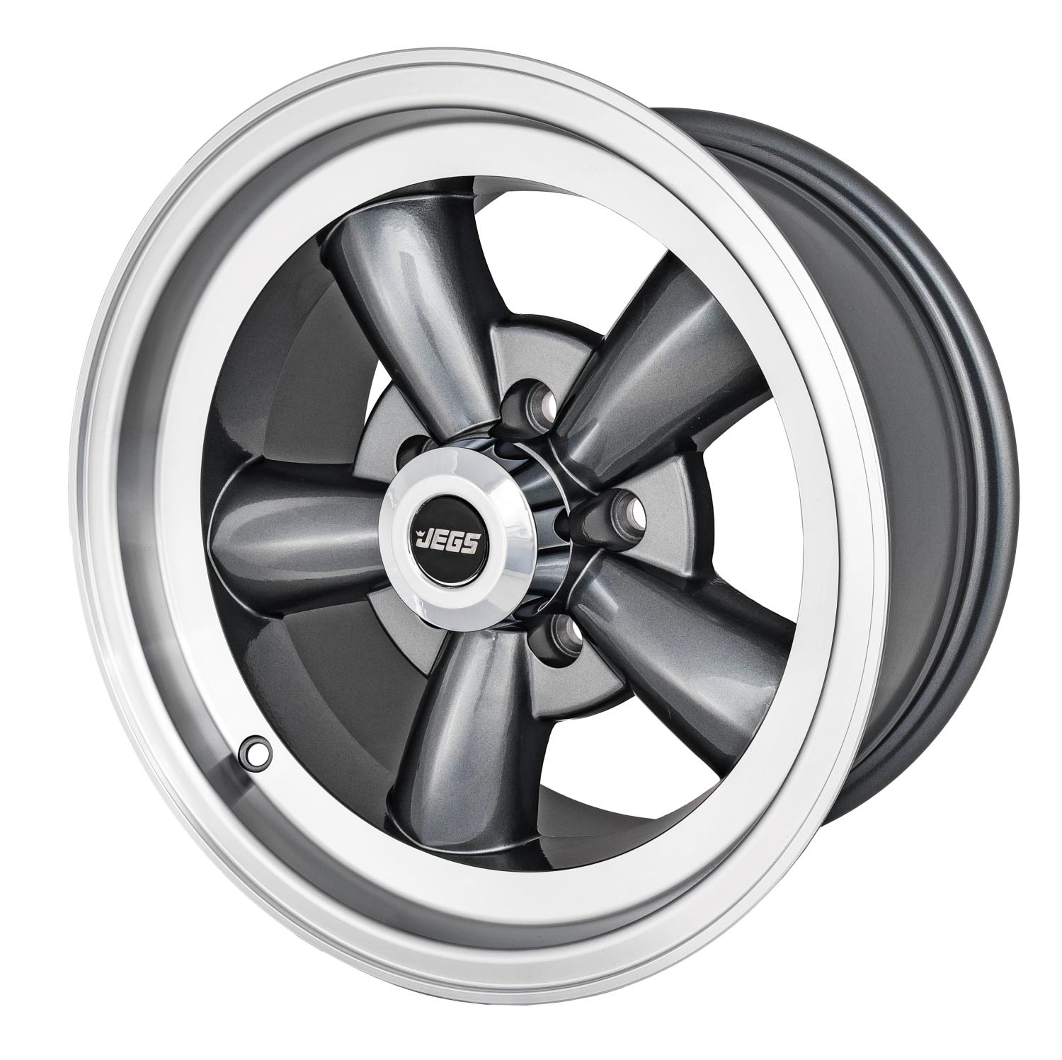 Sport Torque Wheel [Size: 15" x 8"] Polished Lip with Grey Spokes
