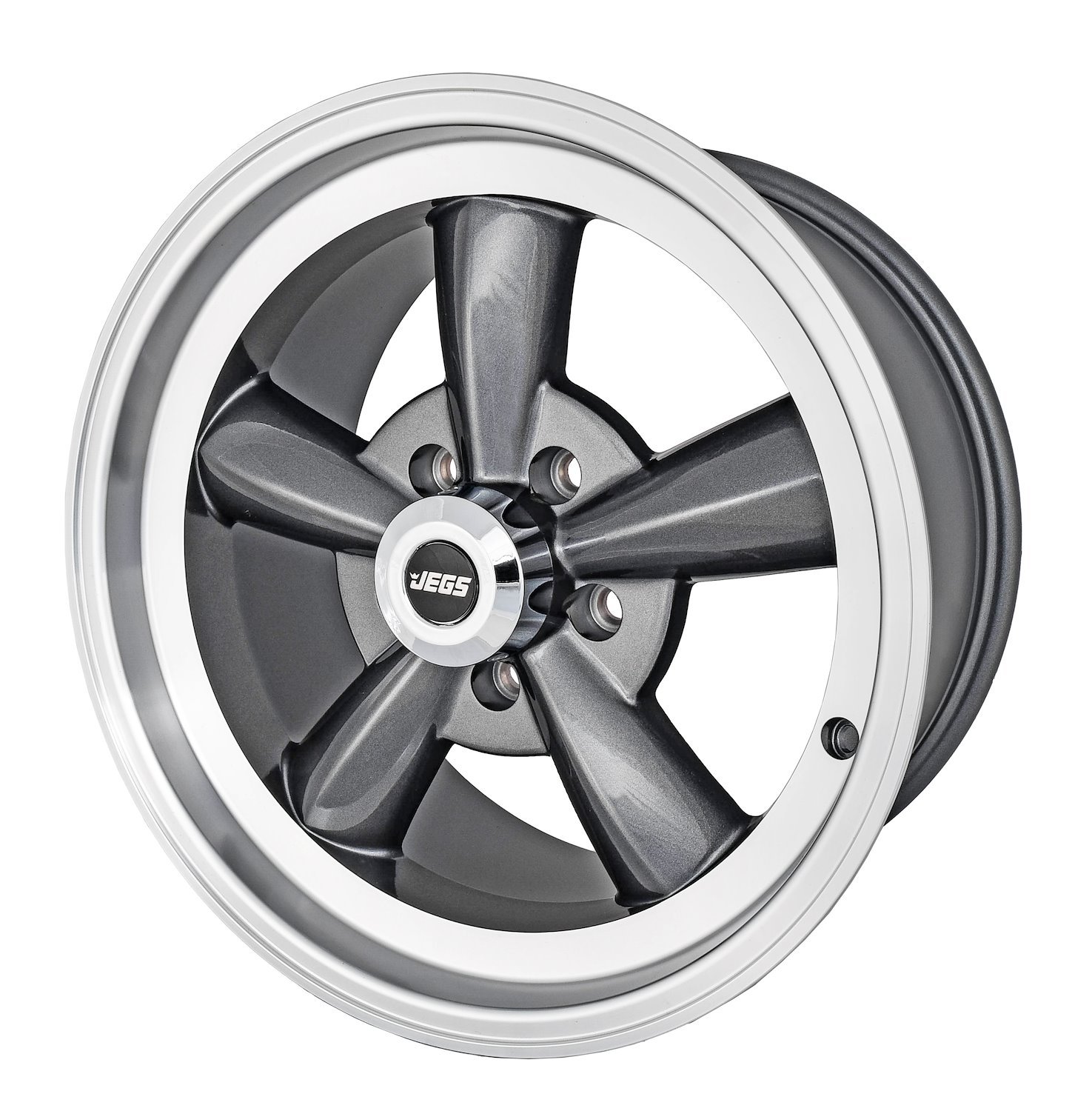 Sport Torque Wheel [Size: 17" x 8"] Polished Lip with Grey Spokes