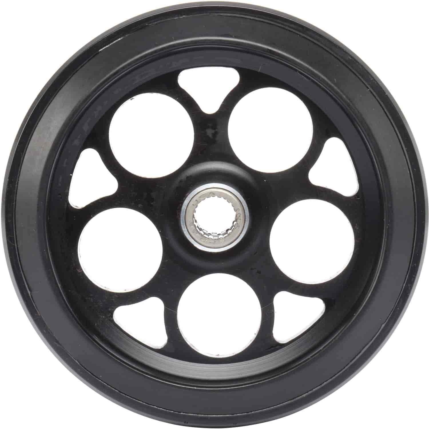 Black Wheelie Bar Wheel 5-Hole with Bearing
