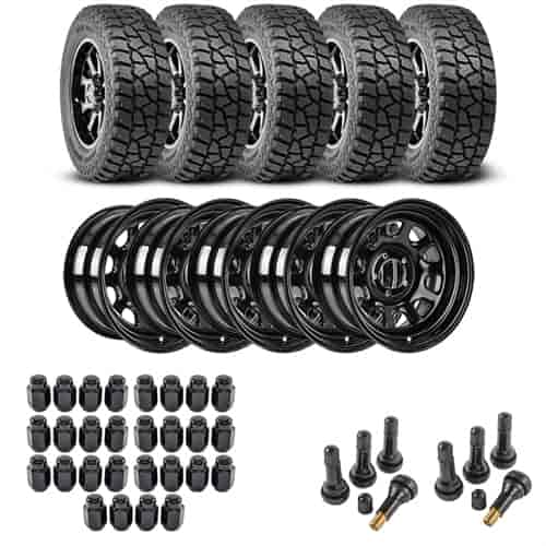 Wheel and Tire Kit for 1987-2006 Jeep Wrangler/1984-2001 Jeep Cherokee