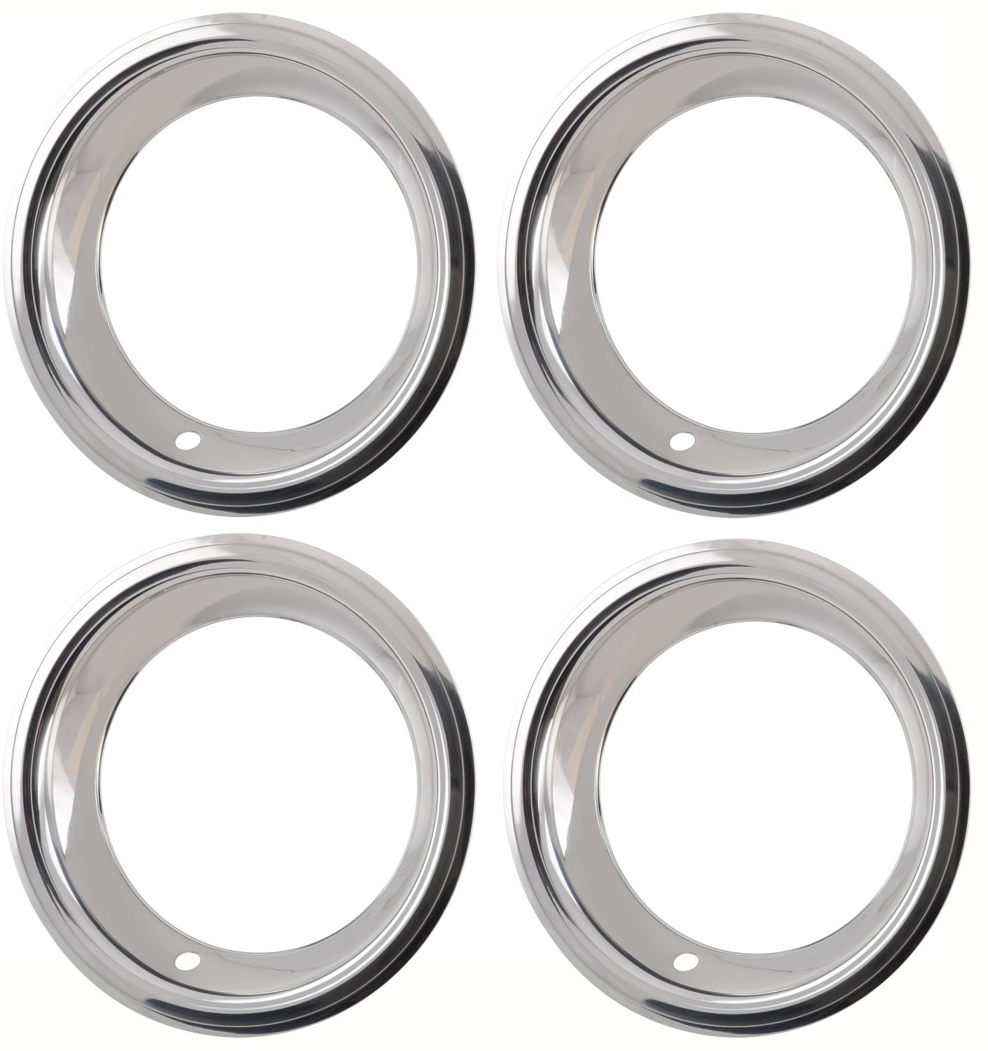 Rally Wheel Trim Ring Set for JEGS 15 in. x 7 in. Rally Wheels [4-Piece]