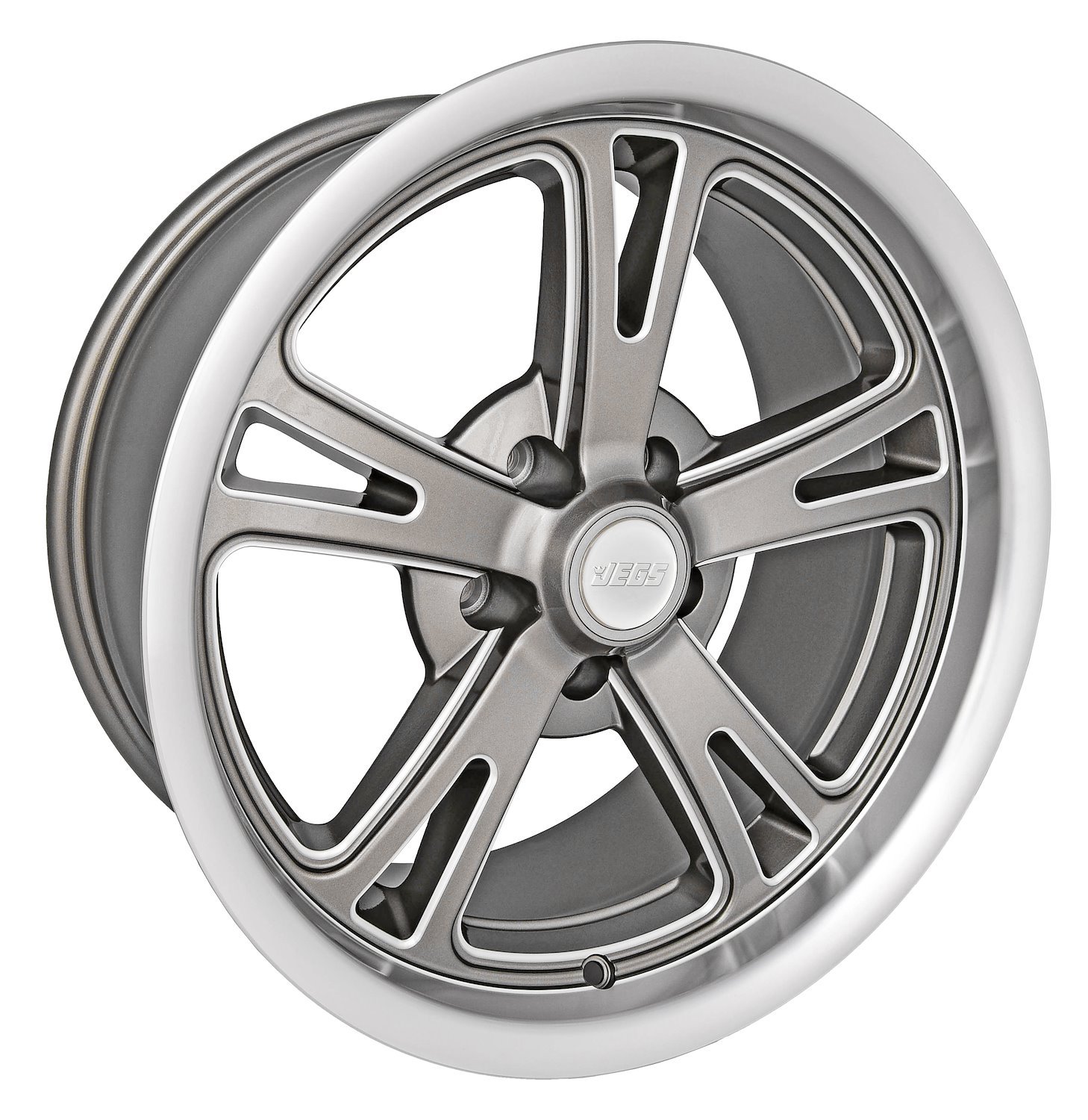 JV-1 Wheel [Size: 17" x 8"] Grey Spokes with Milled Outer Lip