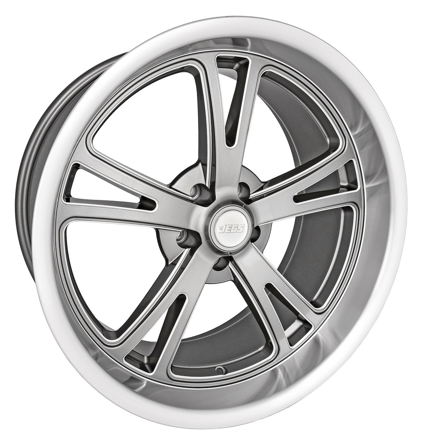 JV-1 Wheel [Size: 18" x 9.50"] Grey Spokes with Milled Outer Lip