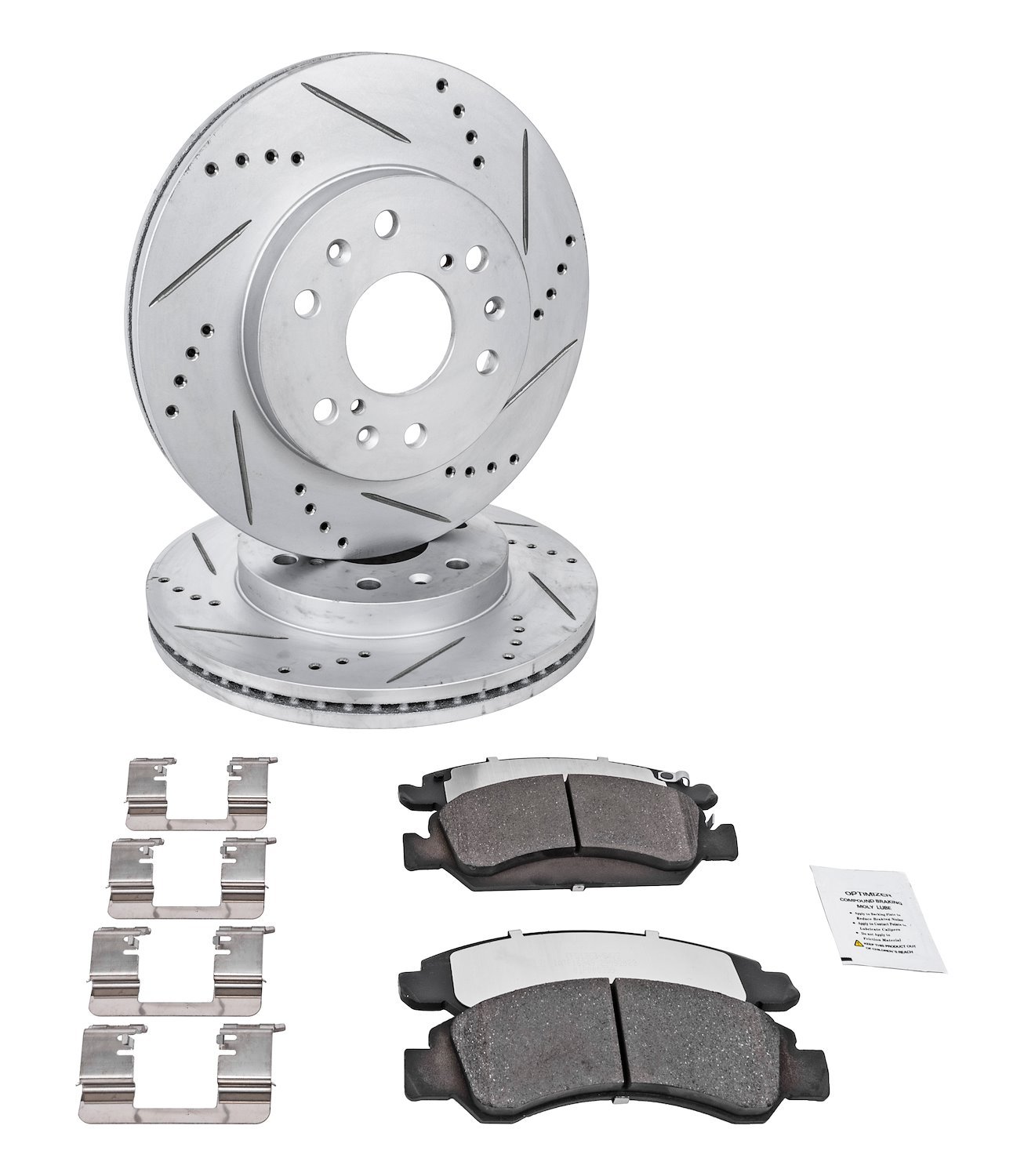 Truck-N-Tow JX25 Brake Pads & Rotors Kit Fits Select 2007-2019 Cadillac Escalade, Chevrolet & GMC Trucks [Front]