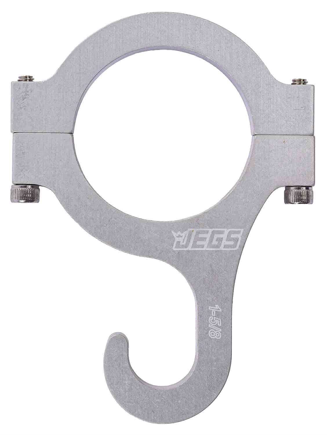 Billet Aluminum Roll Bar Mount Helmet Hook Fits 1-5/8" Diameter Roll Bars