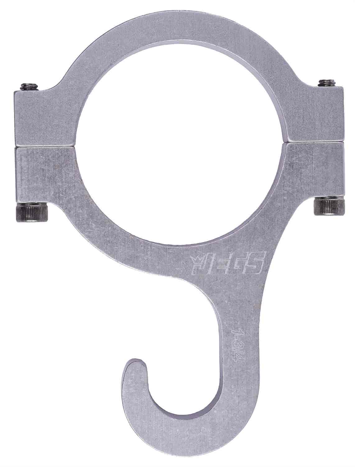 Billet Aluminum Roll Bar Mount Helmet Hook Fits 1-3/4" Diameter Roll Bars