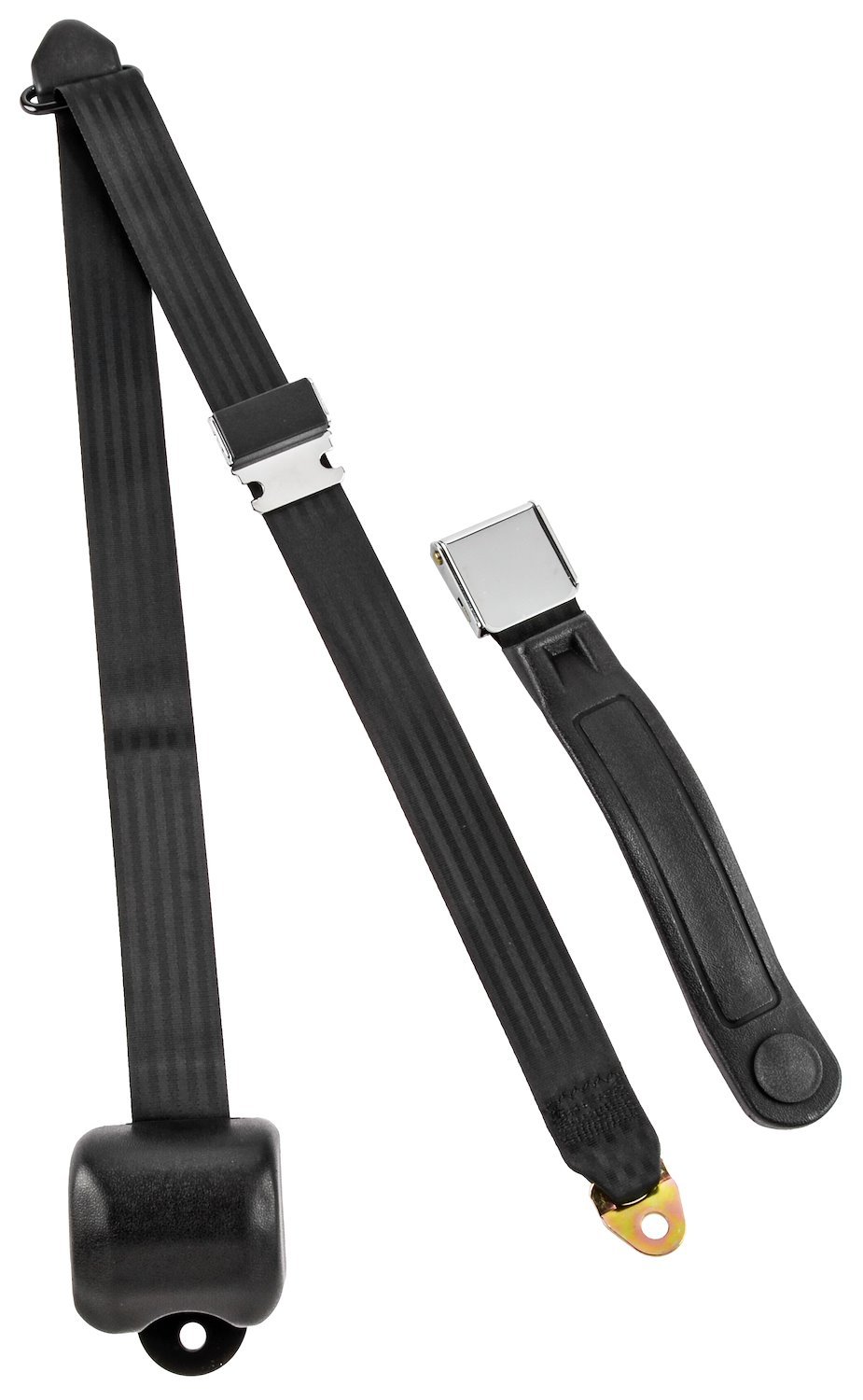 3-Point Retractable Seat Belt, Black with Lift latch [Sleeve/Cable Length: 12 in.]