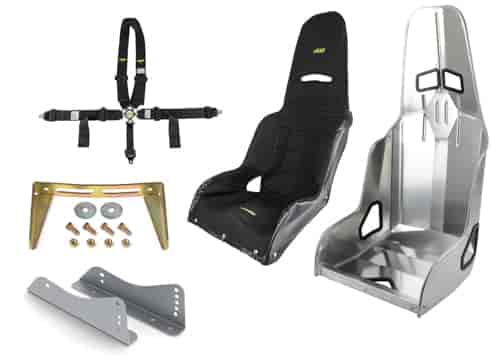 Race Seat Combo Kit with Safety Harness