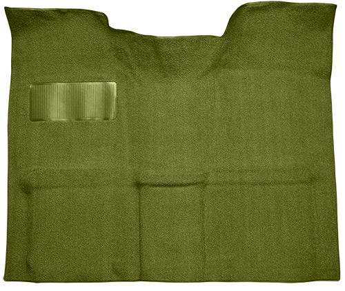 Molded Loop Carpet for 1967-1972 GM C Series Regular Cab Truck w/Auto/3-Speed Manual [OE Jute Backing, Moss Green]