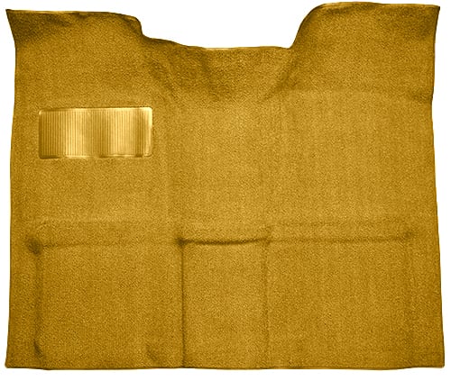 Molded Loop Carpet for 1967-1972 GM C Series Regular Cab Truck w/Auto/3-Speed Manual [OE Jute Backing, Gold]