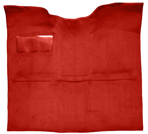 Molded Loop Carpet for 1967-1972 GM C Series Regular Cab Trucks w/o Gas Tank in Cab [OE Jute Backing, Red]