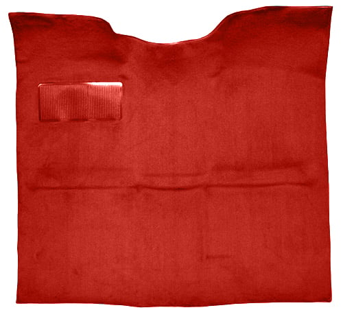 Molded Loop Carpet for 1967-1972 GM C Series Regular Cab Trucks w/o Gas Tank in Cab [Mass Backing, Red]