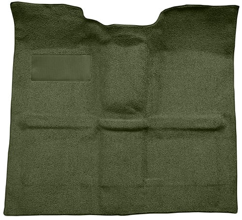 Molded Loop Carpet for 1967-1972 GM C Series Regular Cab Truck w/o Gas Tank in Cab, TH400 [OE Jute, Dark Olive Green]