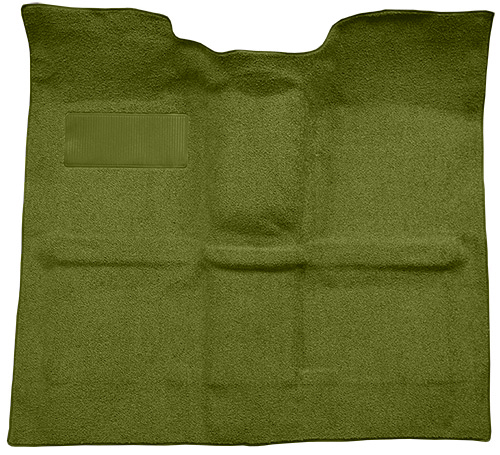 Molded Loop Carpet for 1967-1972 GM C Series Regular Cab Truck w/o Gas Tank in Cab, TH400 [Mass, Moss Green]