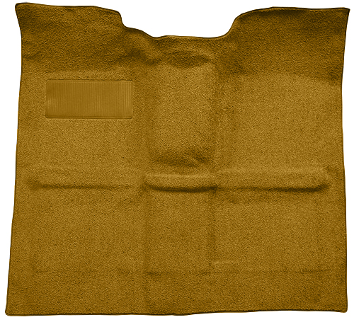 Molded Loop Carpet for 1967-1972 GM C Series Regular Cab Truck  w/o Gas Tank in Cab, 4-Speed [OE Jute, Gold]