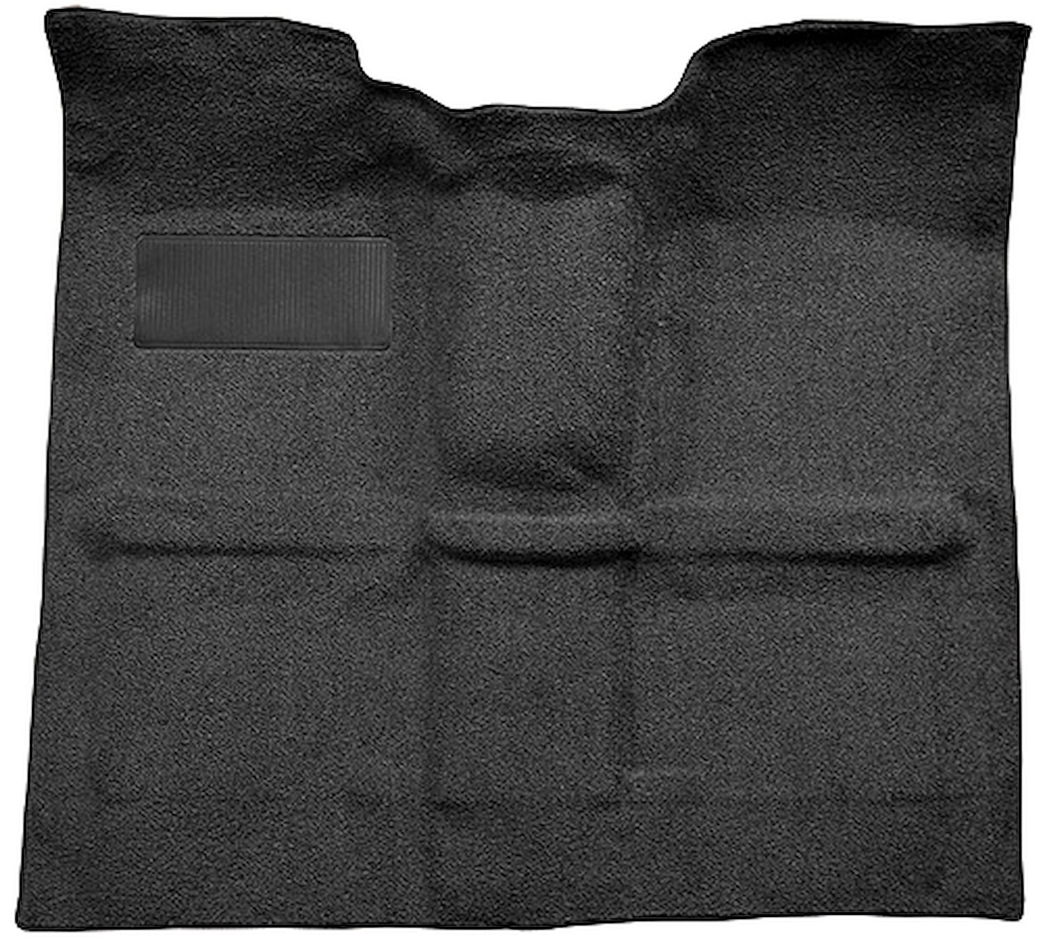 Molded Loop Carpet for 1967-1972 GM C Series Regular Cab Truck  w/o Gas Tank in Cab, 4-Speed [Mass, Black]