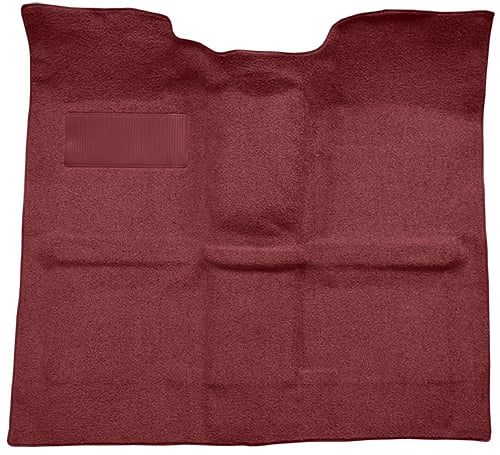 Molded Loop Carpet for 1967-1972 GM C Series Regular Cab Truck  w/o Gas Tank in Cab, 4-Speed [Mass, Maroon]