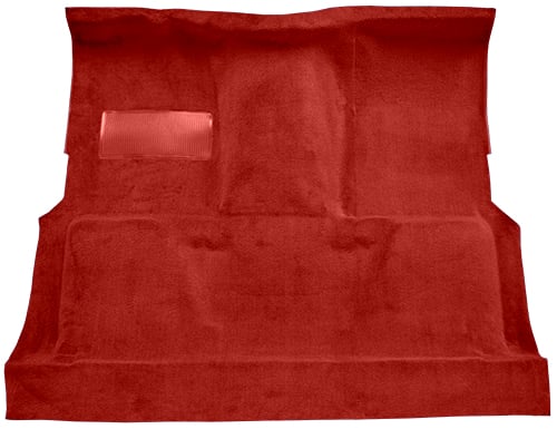 Molded Loop Carpet for 1973 GM C Series Regular Cab Trucks w/TH400 [OE-Style Jute Backing, Red]