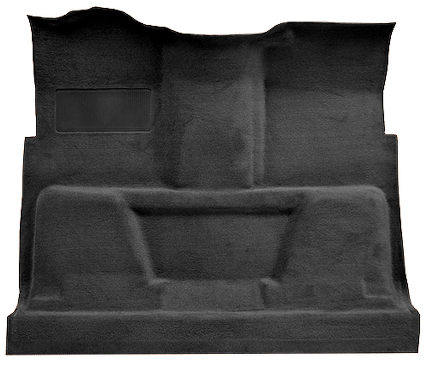 Molded Cut Pile Carpet for 1975-1980 GM C Series Regular Cab Trucks w/TH350 or 3-Speed [OE-Style Jute Backing, Black]