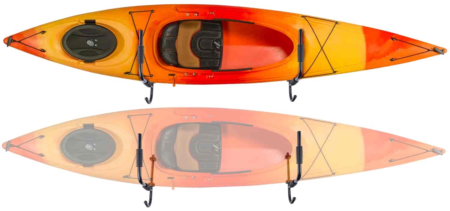 Wall-Mount Kayak Storage Rack [100 lb. Capacity]