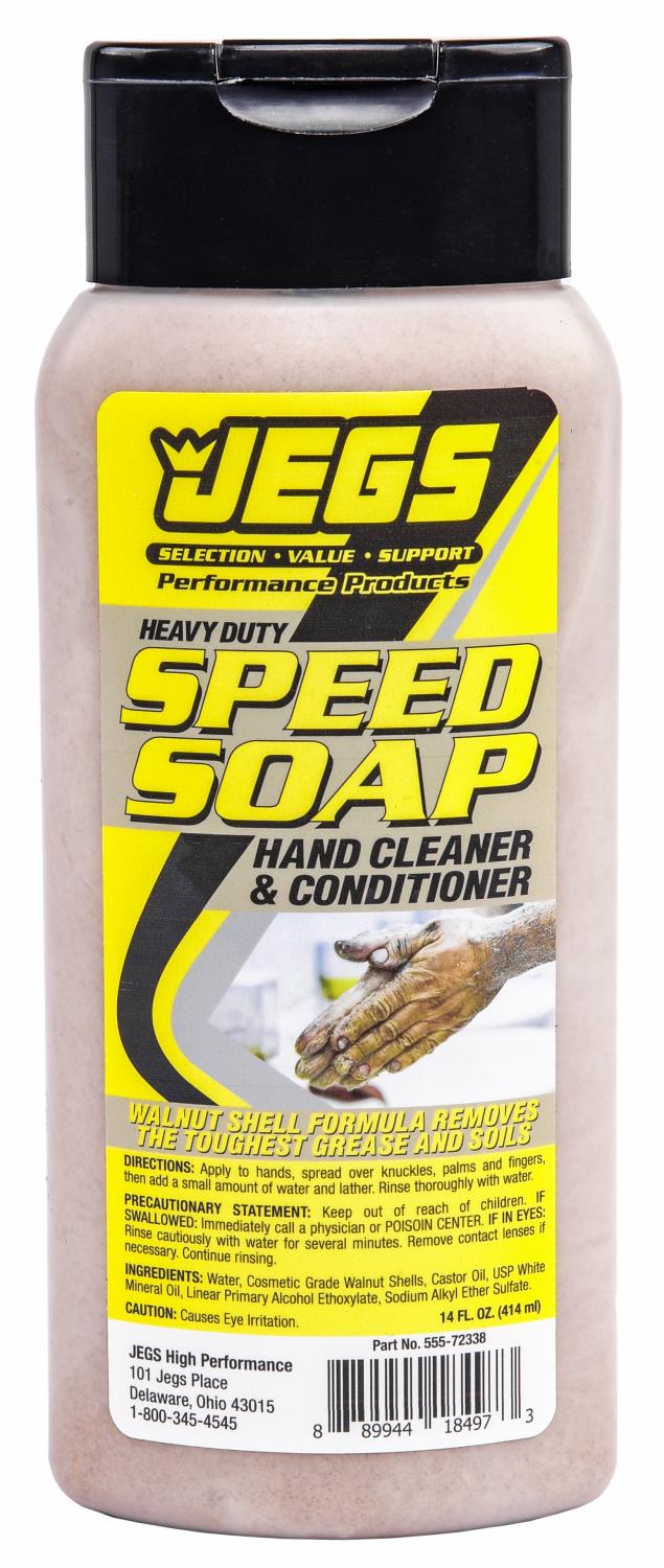 Speed Soap Hand Cleaner, Heavy-Duty Walnut Shell, 14 oz. Squeeze Bottle