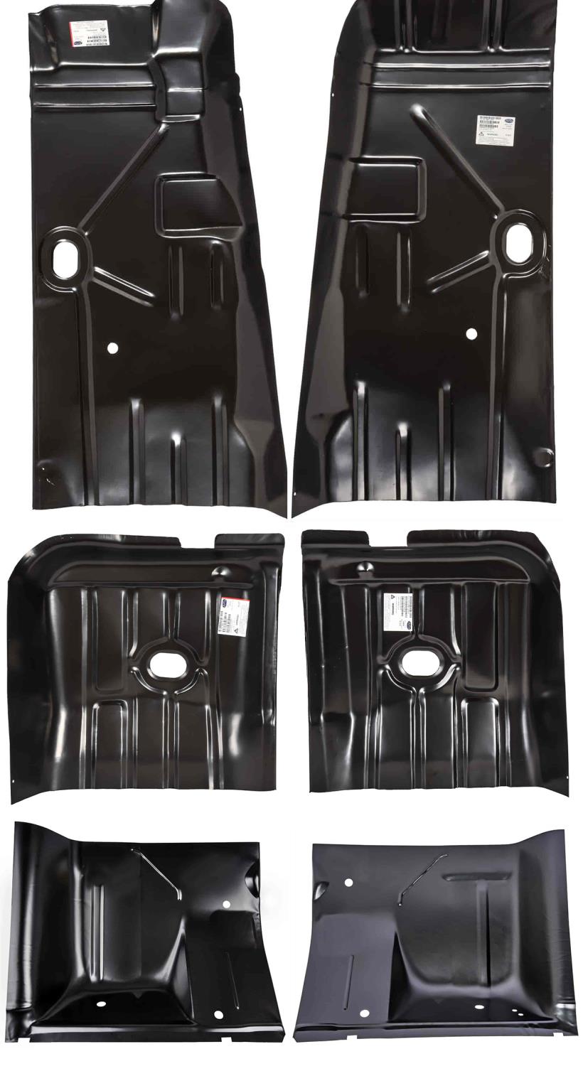 Front, Rear & Under Seat Floor Pan Section Kit for 1967-1969 GM F-Body Models [6-Piece Set]