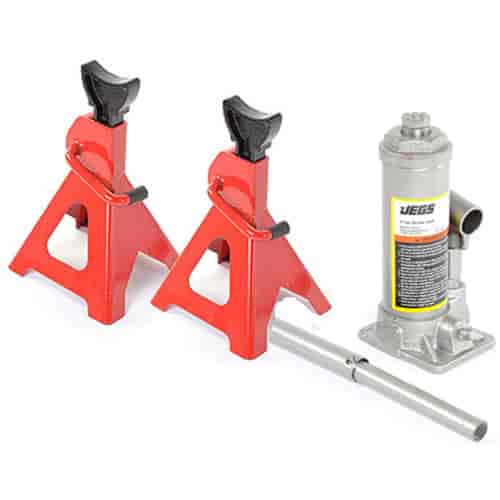 2-Ton Bottle Jack and 3-Ton Jack Stands