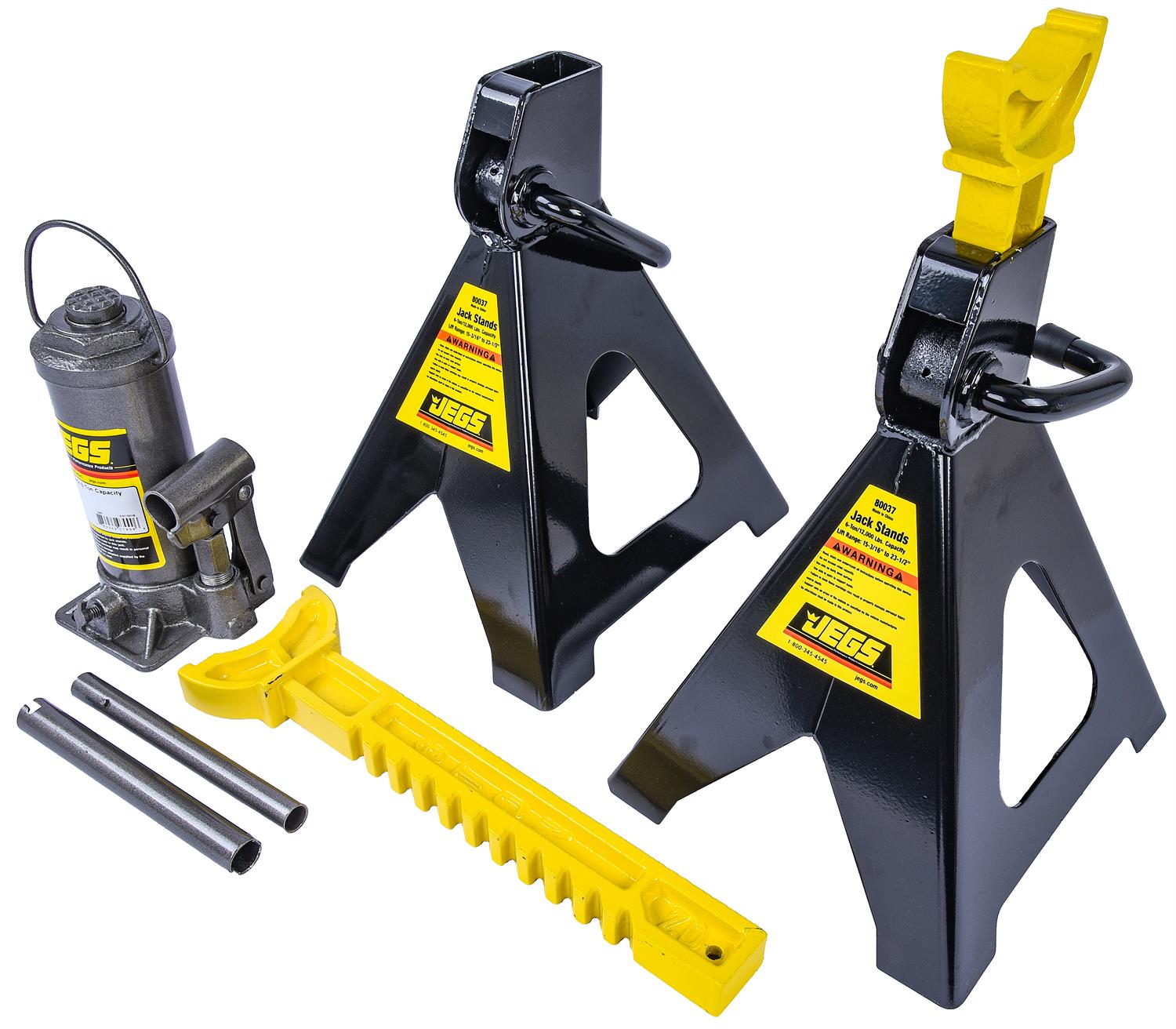 6-Ton Bottle Jack and 6-Ton Jack Stands