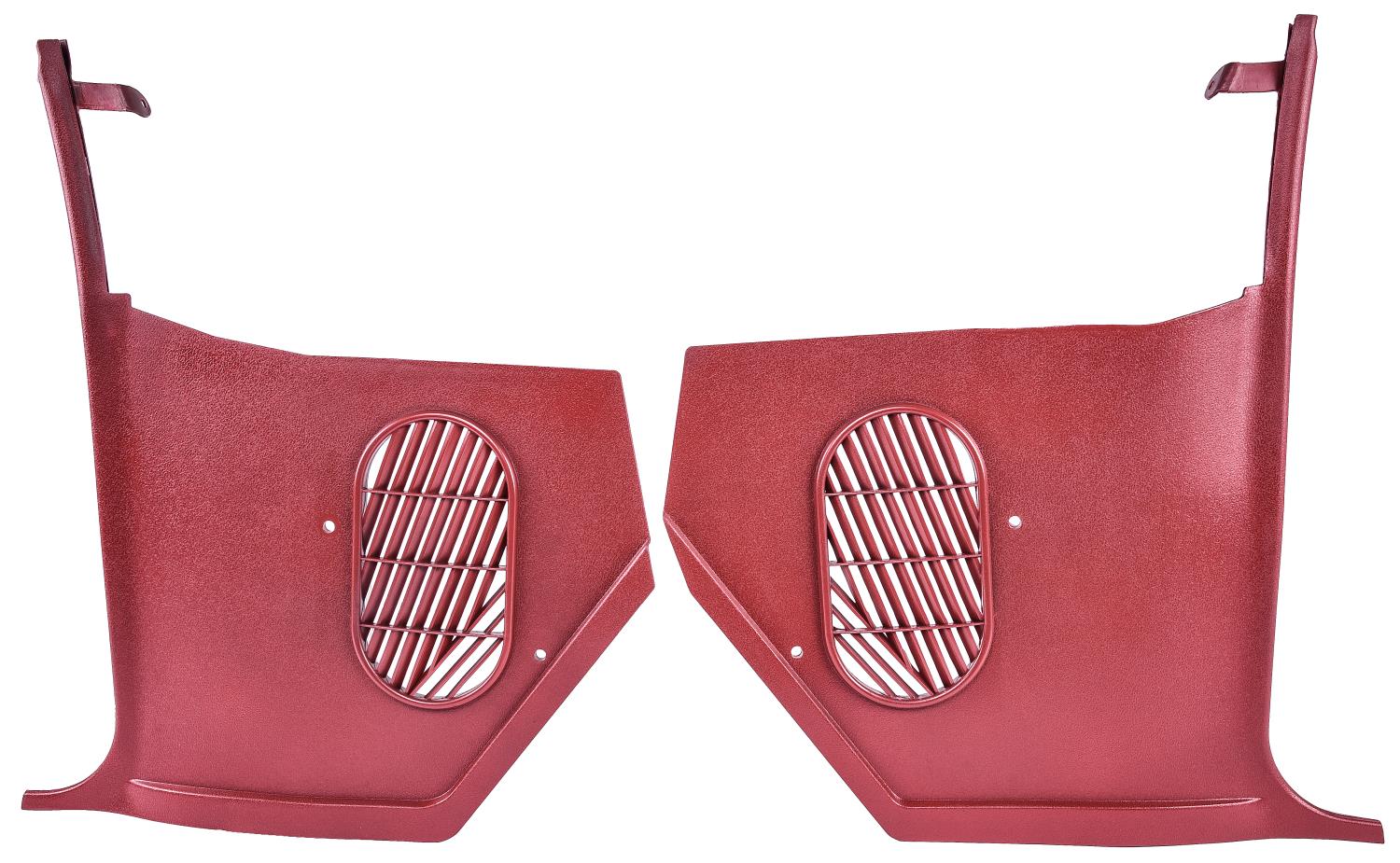 Red Interior Kick Panels for Select 1965-1966 GM A-Body Models without A/C
