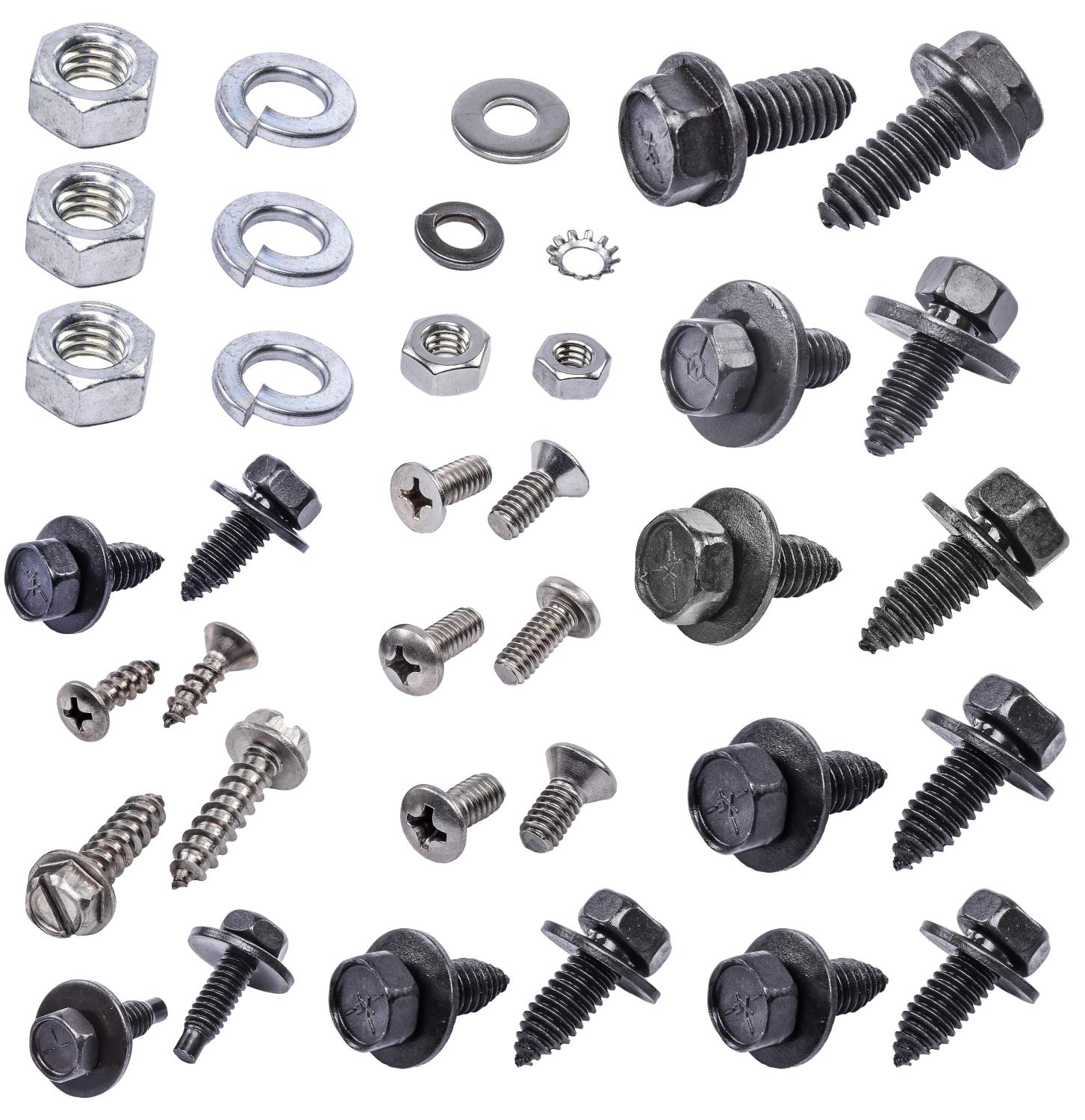 Front End Fastener Kit for Early 1947-1955 (1st Series) GM Truck [Black Finish]