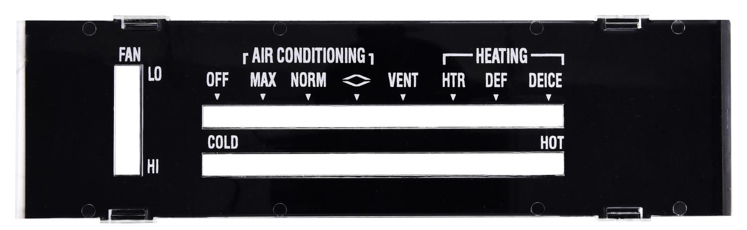 Heater/AC Control Face Plate for 1971-1972 Chevy Chevelle, El Camino, Monte Carlo With A/C