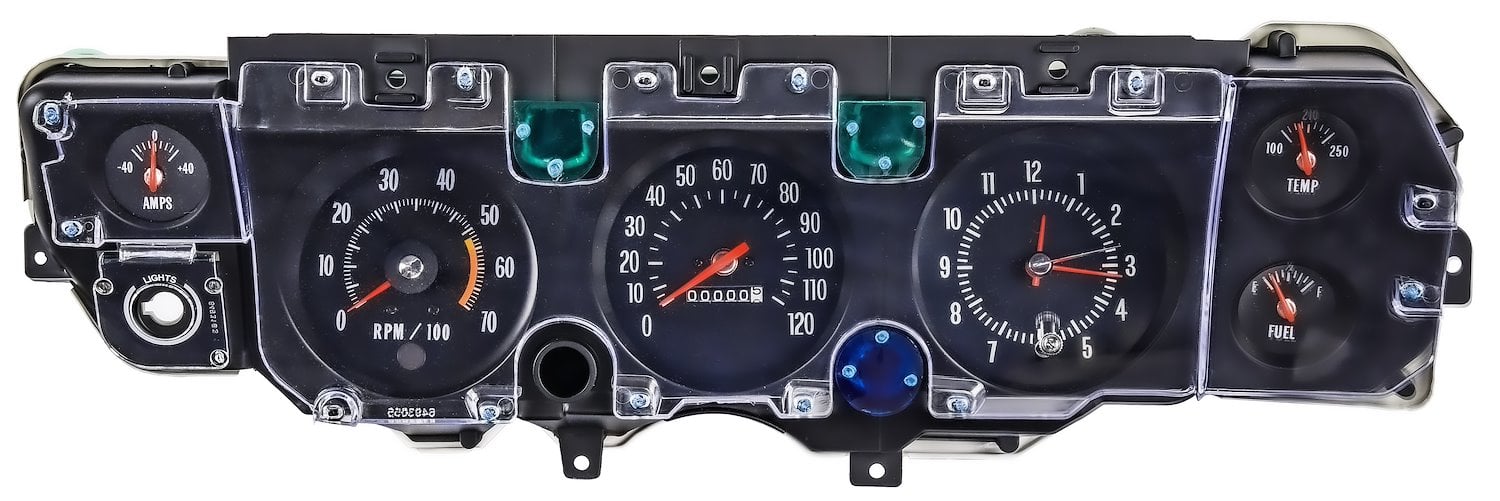 Instrument Cluster Assembly for 1971-1972 Chevrolet Chevelle, El Camino, Monte Carlo w/SS Dash [Floor Shift Models Only]