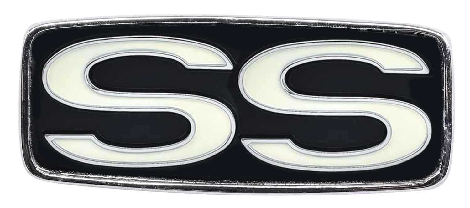 "SS" Steering Wheel Emblem 1969 Chevy Camaro, Chevelle, El Camino, Impala, Nova SS