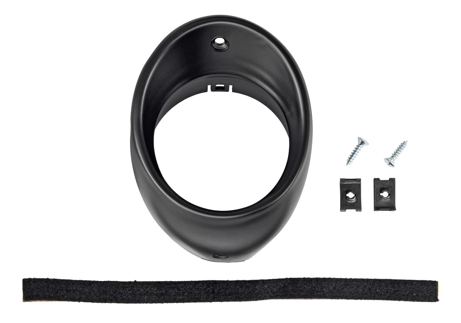 Black Dash Vent Bezel for 1966-1967 Chevrolet Chevelle, El Camino with Factory A/C [Left/Driver Side]