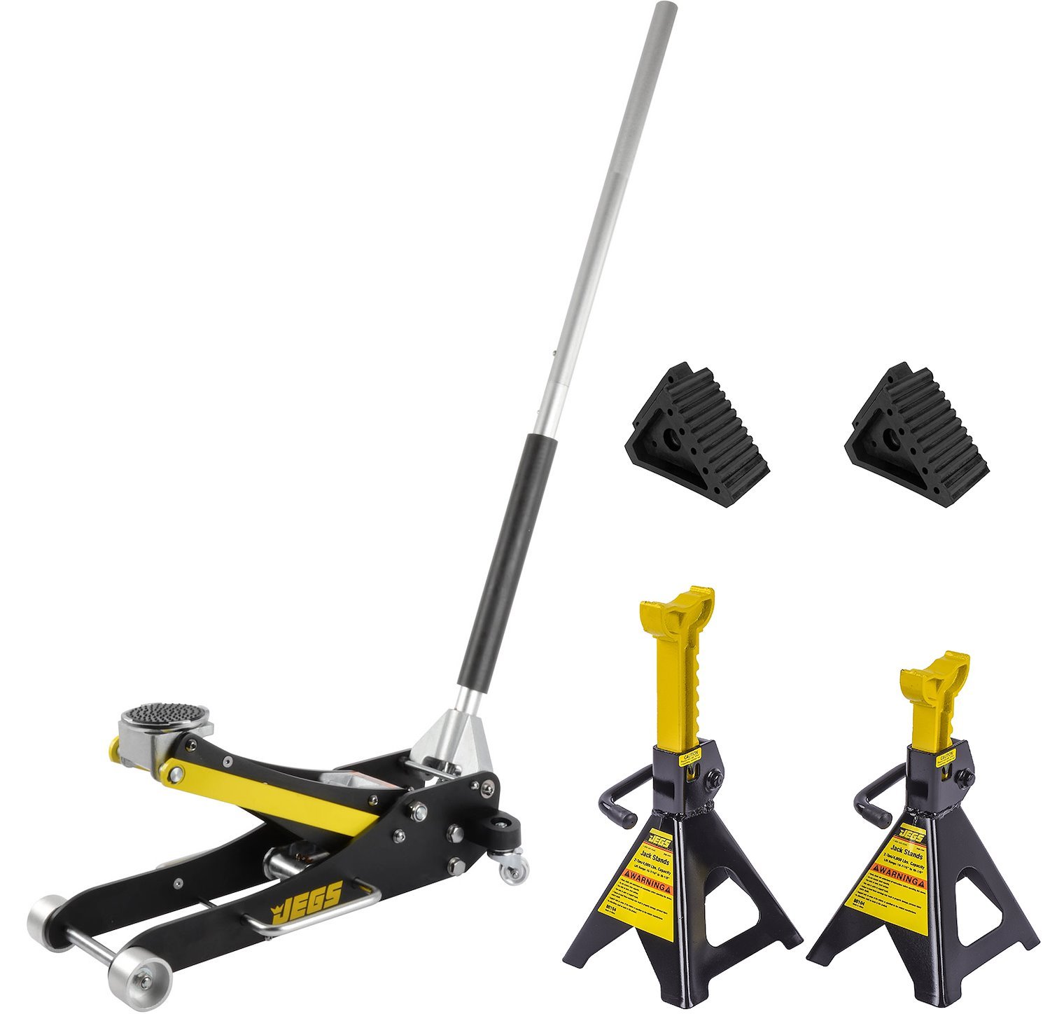 2-Ton Aluminum Floor Jack Kit with Stands &