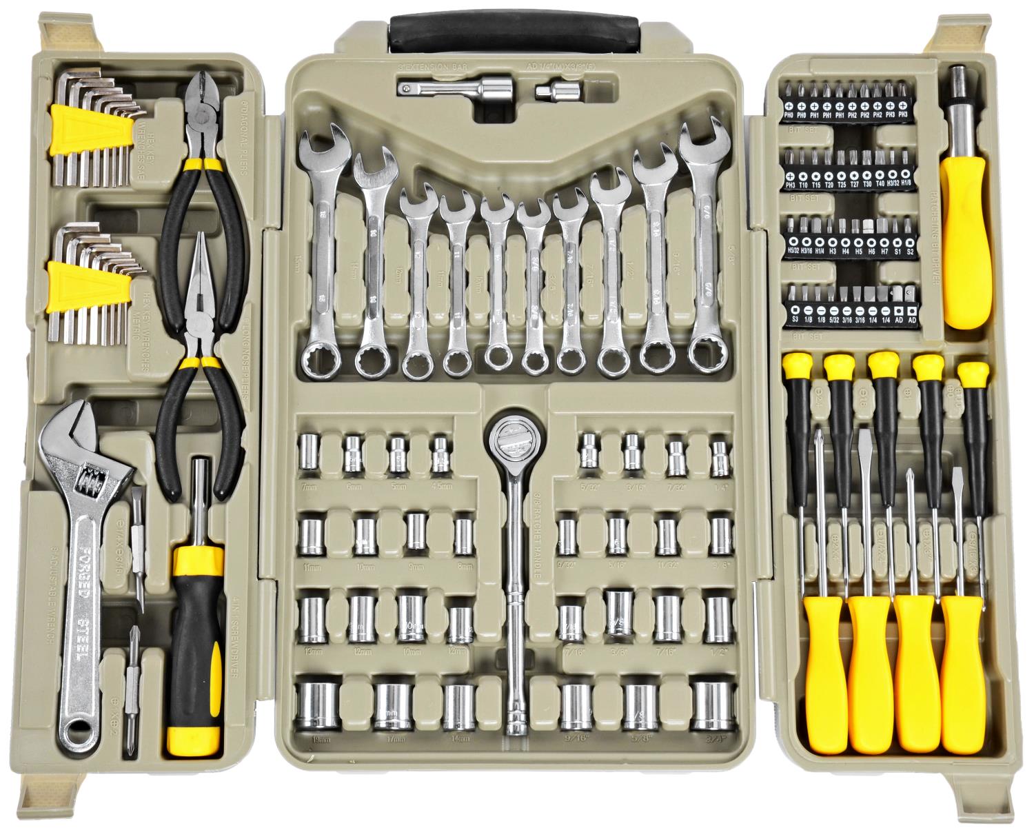 123-Piece Tool Set with Carry Case